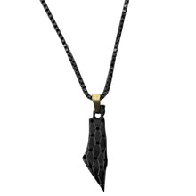 Load image into Gallery viewer, From The River To The Sea Reversible Black Cubic Necklace
