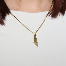 Load image into Gallery viewer, From The River To The Sea Reversible Black Cubic Necklace