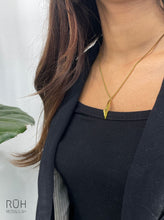Load image into Gallery viewer, Palestine Map Stainless Steel Necklace with heart cut-out
