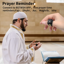 Load image into Gallery viewer, Smart Tasbih Zikr Ring with Digital Azan and Alarm Clock
