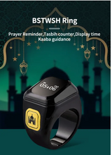 Load image into Gallery viewer, Smart Tasbih Zikr Ring with Digital Azan and Alarm Clock
