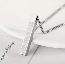 Load image into Gallery viewer, Divine Ayatul Kursi 3D Bar Pendant Necklace
