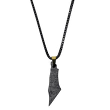 Load image into Gallery viewer, From The River To The Sea Reversible Black Cubic Necklace
