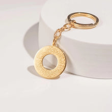 Load image into Gallery viewer, 18K Plated Stainless Steel Bismillah Hollow Pendant Keychain
