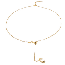Load image into Gallery viewer, Sabr, Shukr Drop Necklace
