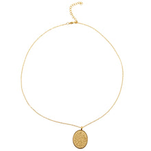 Load image into Gallery viewer, Divine Ayatul Qursi Oval Pendant Necklace
