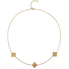 Load image into Gallery viewer, Four Leaf Clover Tawakkul, Sabr &amp; Shukr Necklace
